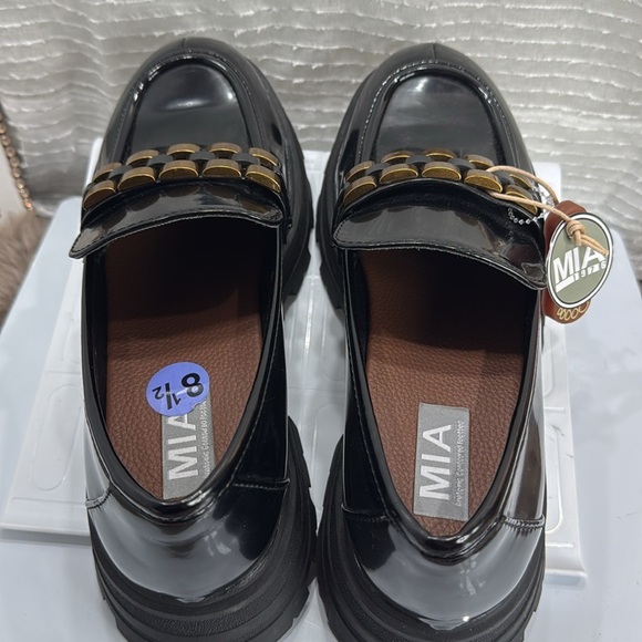 (N6) MIA GABINA - BLACK, platform loafers, women's size 8.5 - Picture 16 of 16